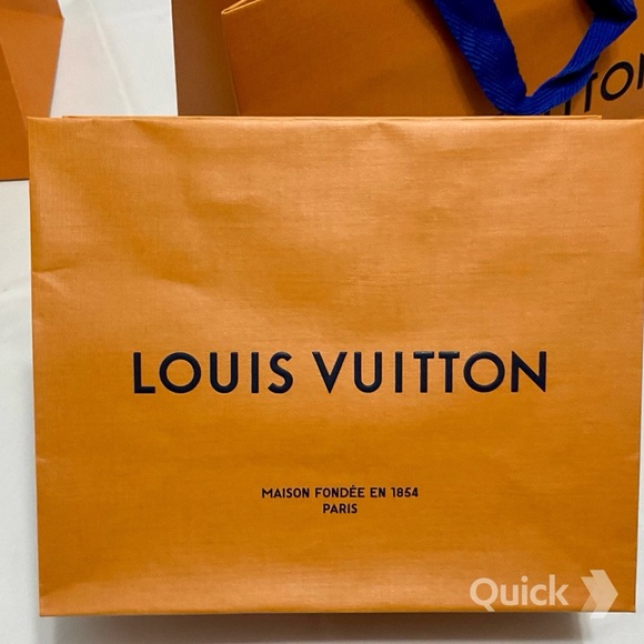 Louis Vuitton Gift Bag and Blue Ribbon - 6 pcs bundle set - Picture 12 of 12